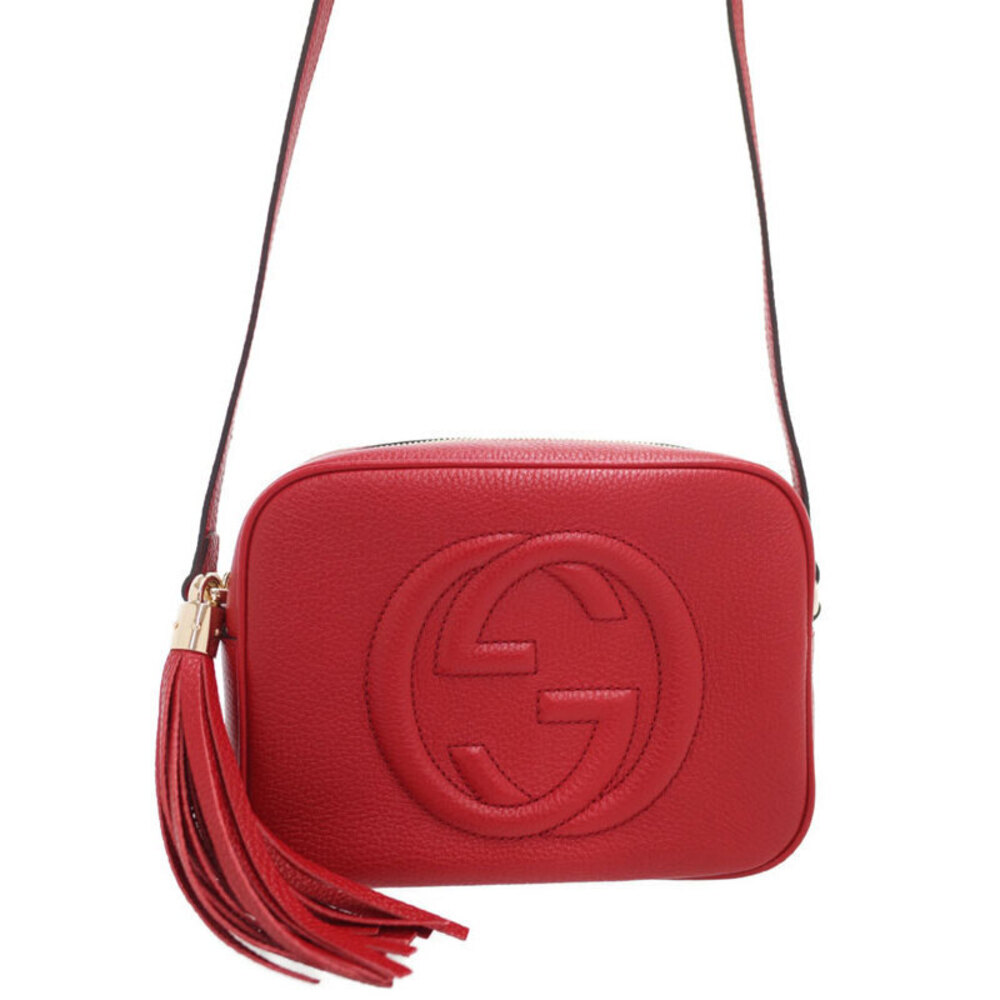 Gucci Leather Pebbled Disco Crossbody Bag Soho - Picture 2 of 9